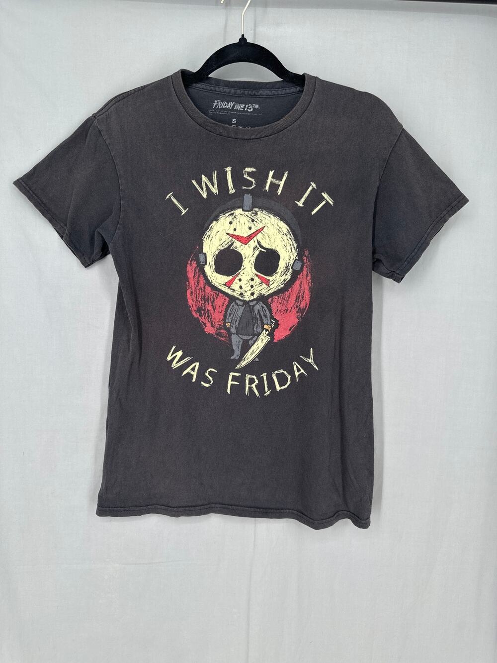 Friday The 13th Shirt Women Small Black Graphic Tee Jason Horror Movie Halloween